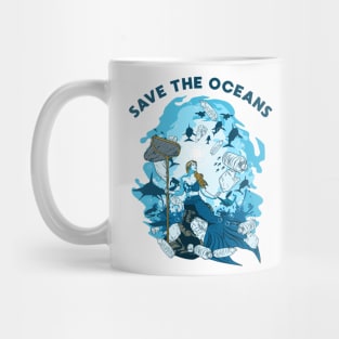 MERMAID SAVE THE OCEANS Mug